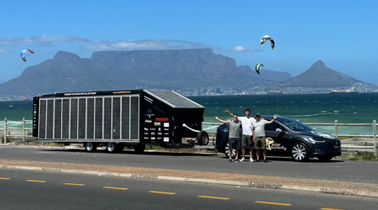 World’s biggest solar-powered vehicle going from Cape Town to Kruger — towed by a Tesla